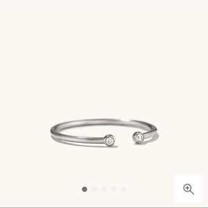 Mejuri Diamonds Open Ring Size 5